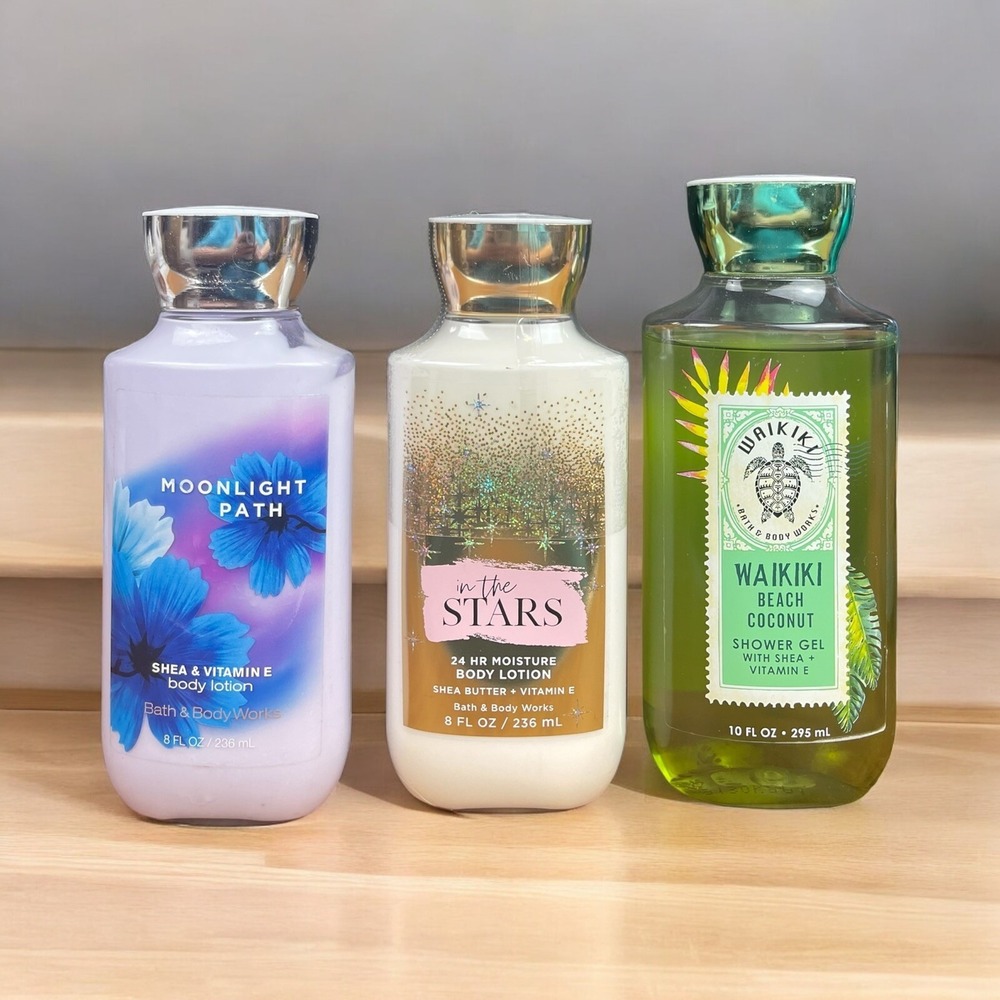 Bath And Body Works Lot Moonlight Path, In The Stars, Waikiki Beach Coconut